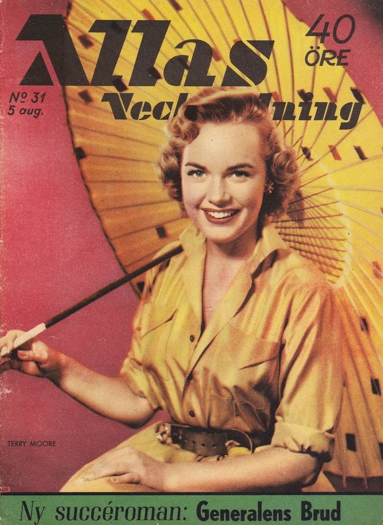 ALLAS VECKOTIDNING magazine side cover Issue 31  August 1955