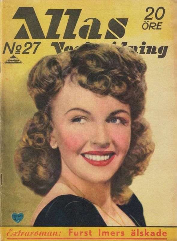 ALLAS VECKOTIDNING magazine side cover Issue 27 9 July 1943