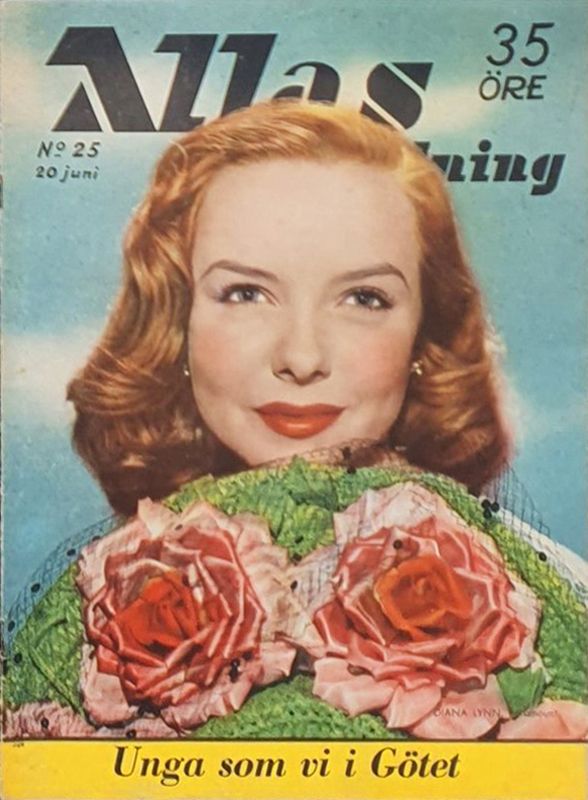 ALLAS VECKOTIDNING magazine side cover Issue 25 20 June 1952