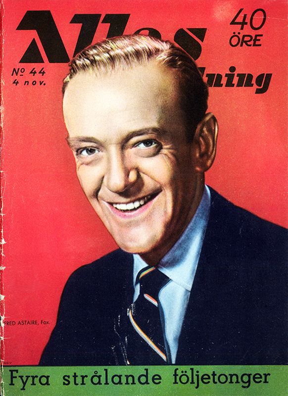 ALLAS VECKOTIDNING magazine side cover Issue 44 4 November 1955