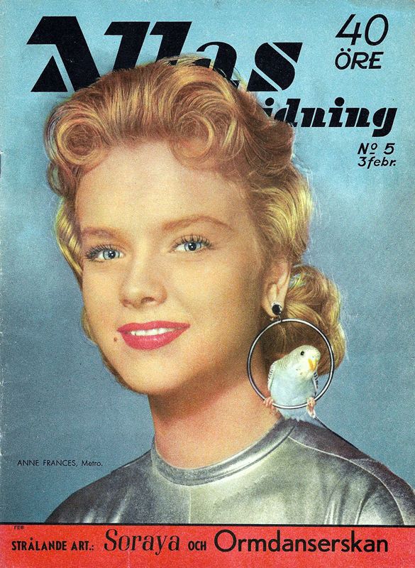 ALLAS VECKOTIDNING magazine side cover Issue 5 3 February 1957