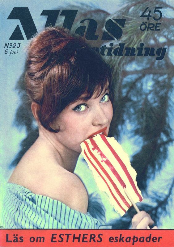 ALLAS VECKOTIDNING magazine side cover Issue 23 6 June 1958