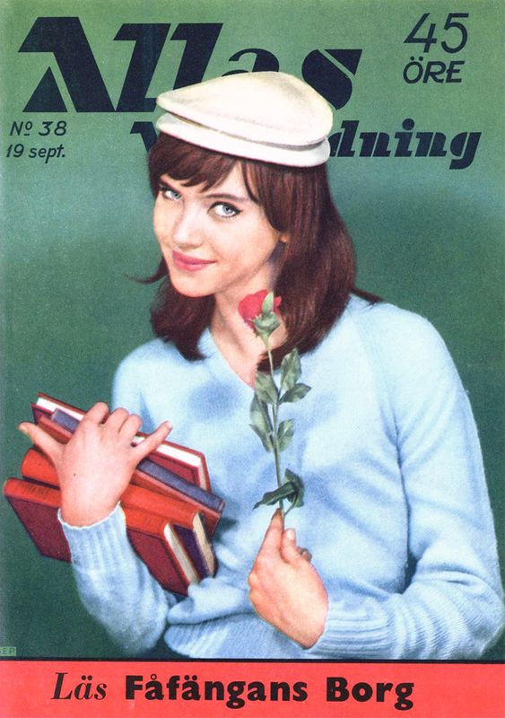 ALLAS VECKOTIDNING magazine side cover Issue 38 19 September 1958
