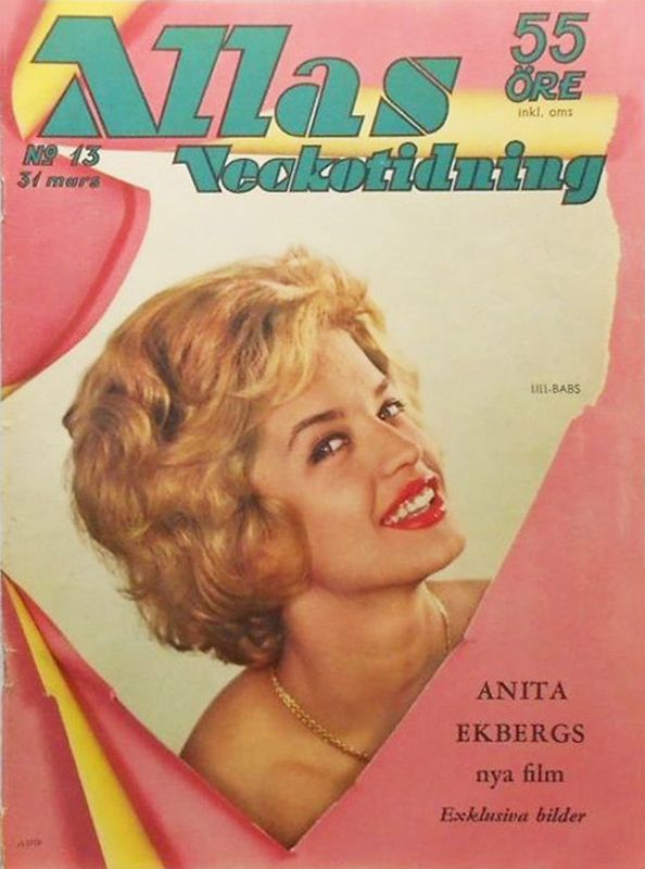 ALLAS VECKOTIDNING magazine side cover Issue 13 31 March 1960