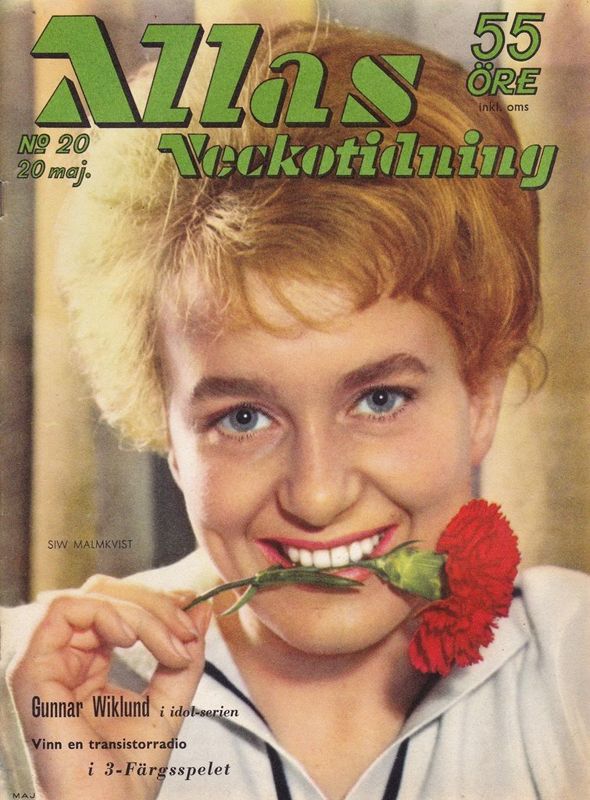 ALLAS VECKOTIDNING magazine side cover Issue 20 20 May 1960