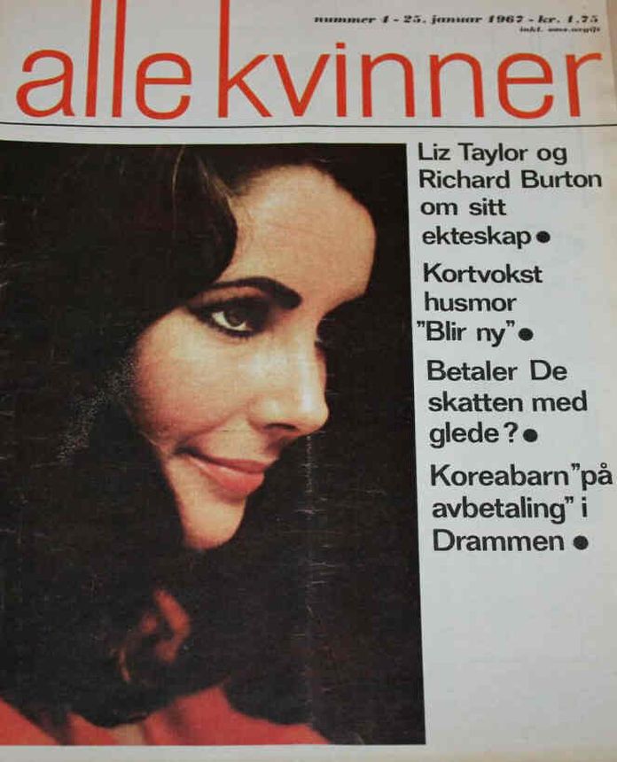 ALLE KVINNER magazine side cover 4 January 1967
