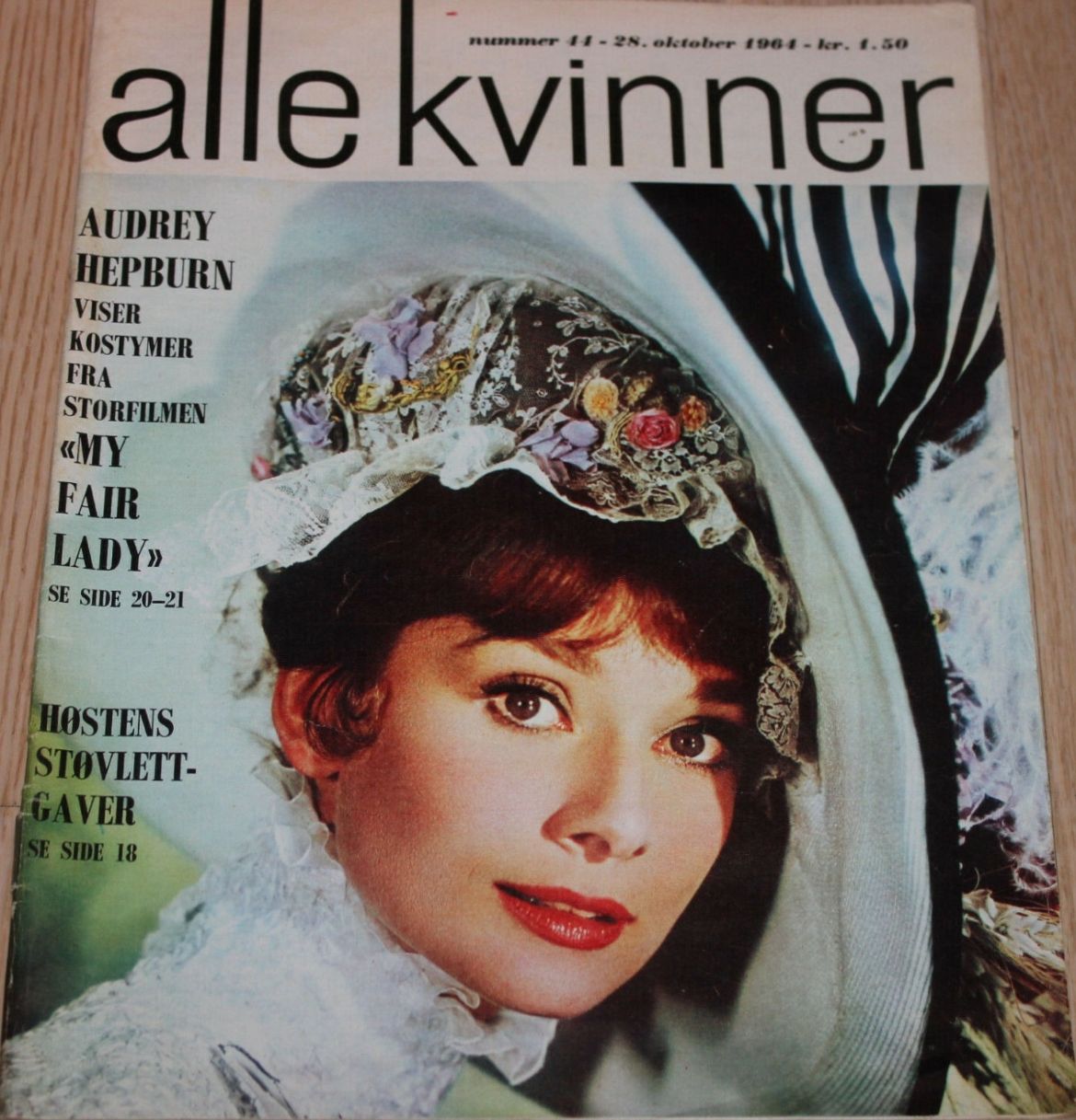 ALLE KVINNER magazine side cover Issue 44 28 October 1964