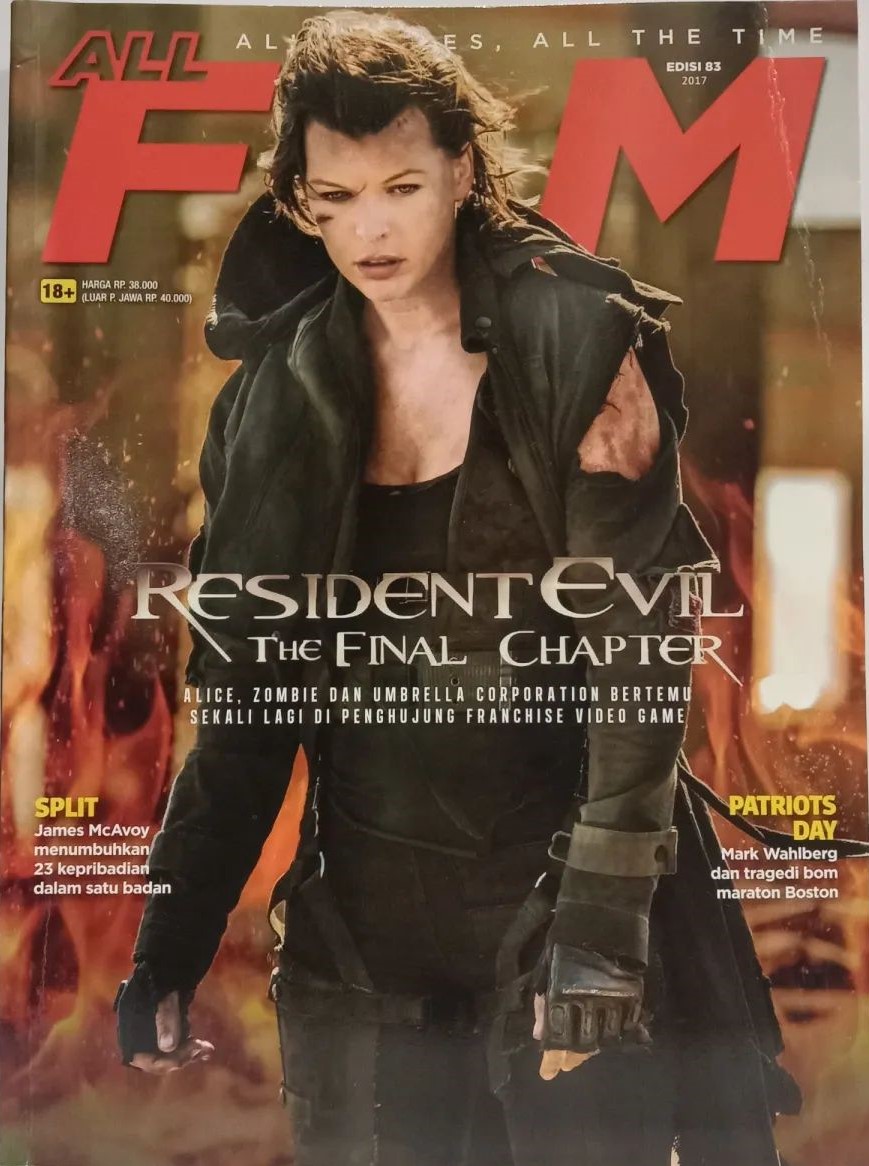 ALL FILM magazine side cover Issue 83 January 2017