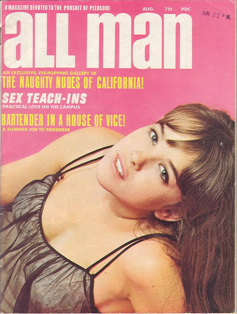 ALL MAN magazine side cover  August 1967