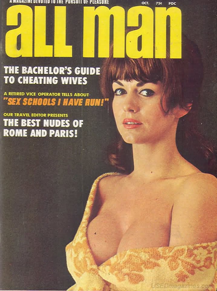ALL MAN magazine side cover  October 1967