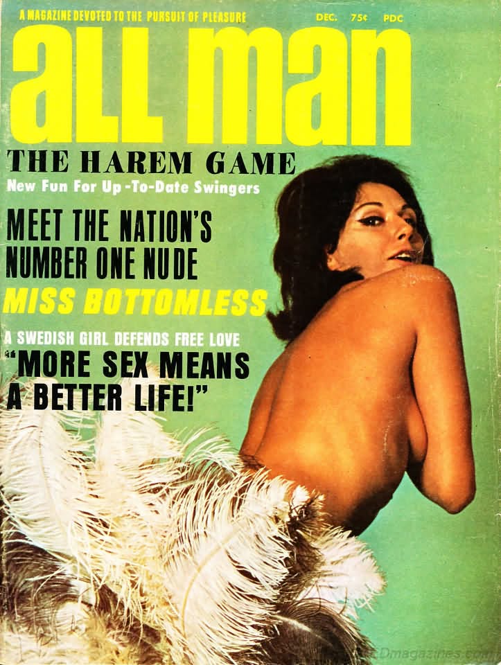 ALL MAN magazine side cover  December 1967