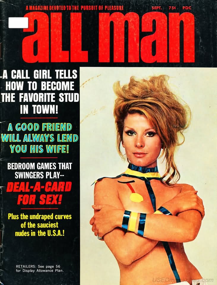 ALL MAN magazine side cover  September 1969