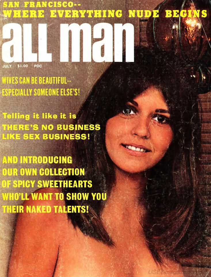 ALL MAN magazine side cover  July 1971