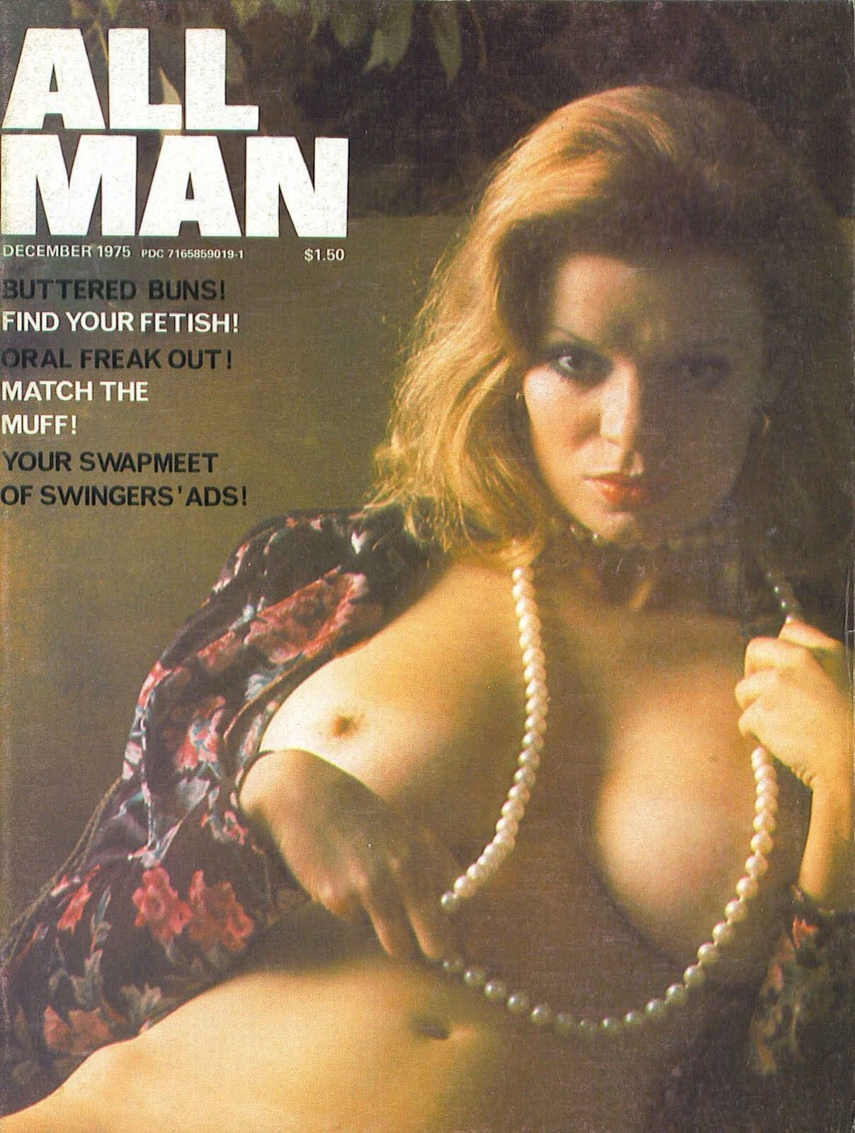 ALL MAN magazine side cover  December 1975