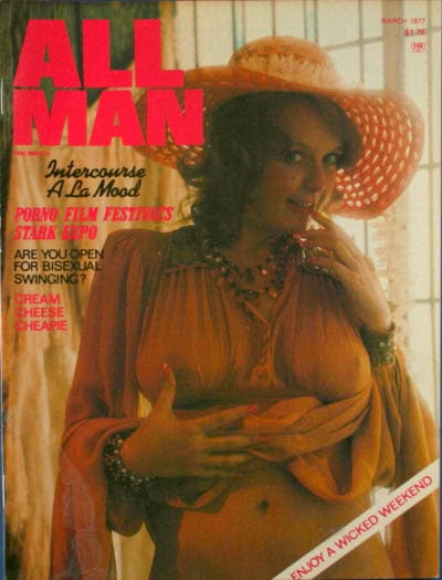 ALL MAN magazine side cover  March 1977