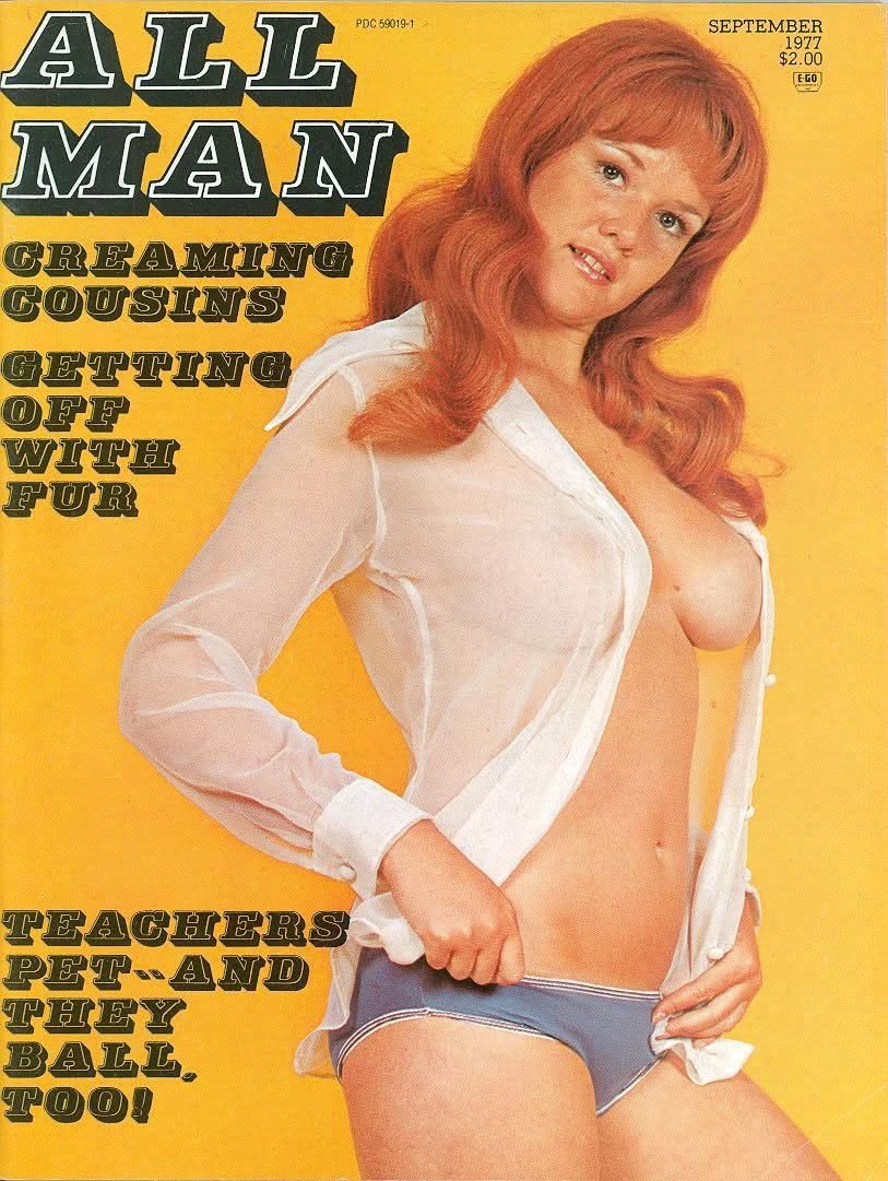 ALL MAN magazine side cover  September 1977