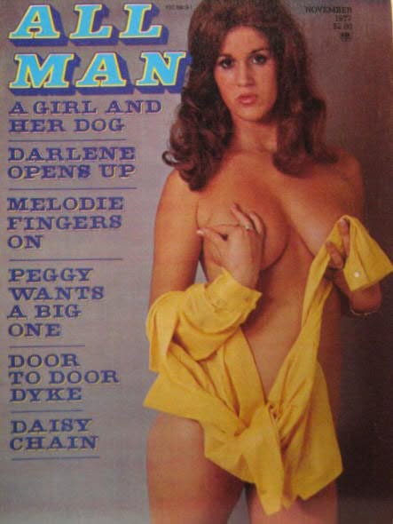 ALL MAN magazine side cover  November 1977