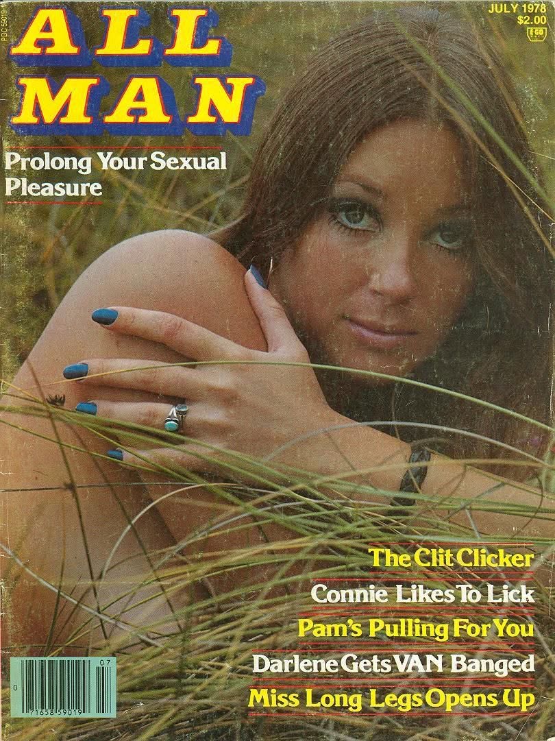 ALL MAN magazine side cover  July 1978