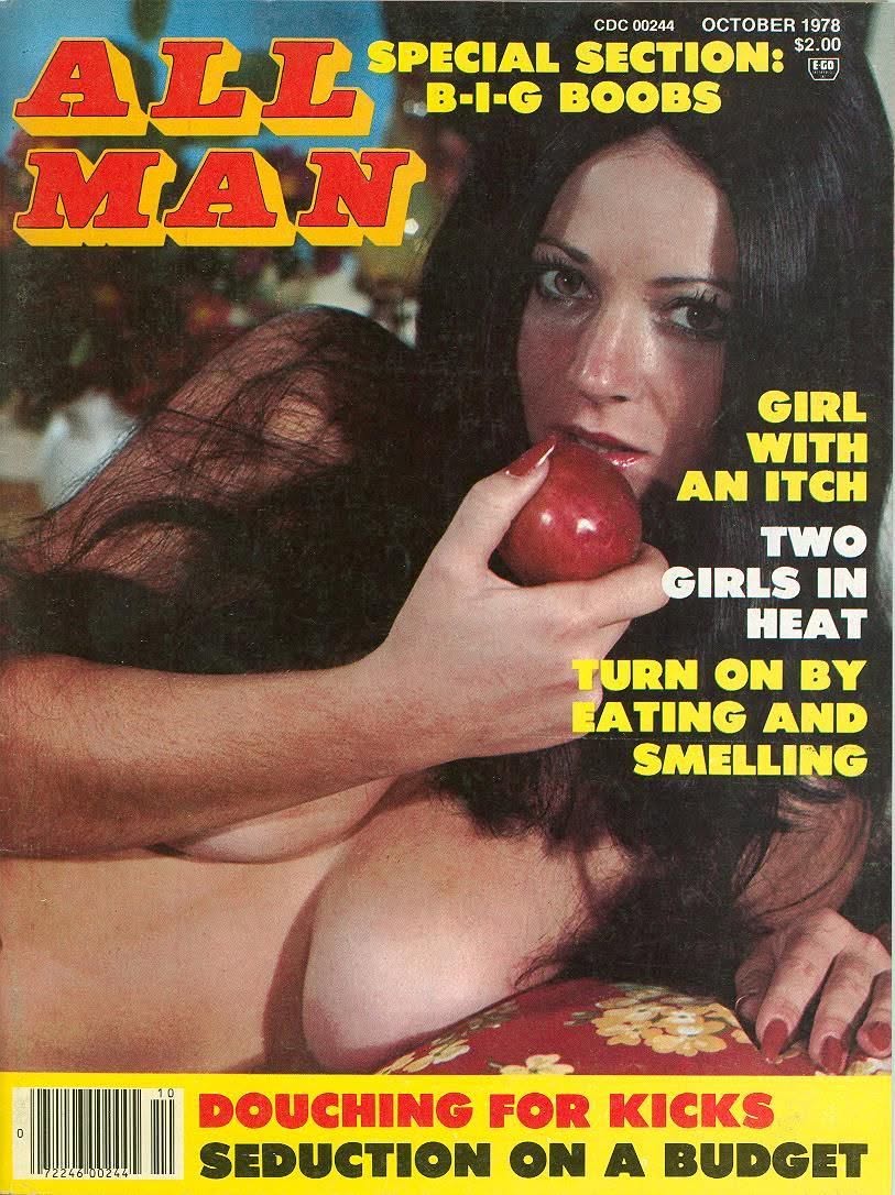 ALL MAN magazine side cover  October 1978