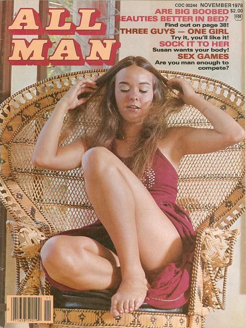ALL MAN magazine side cover  November 1978