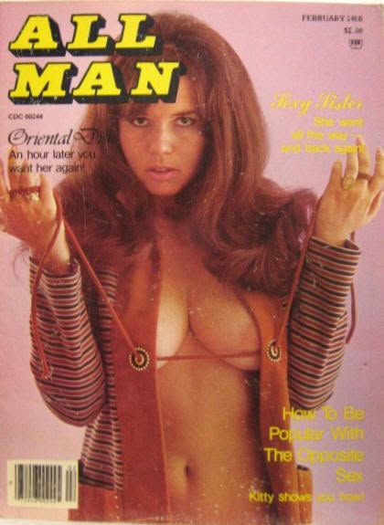ALL MAN magazine side cover  February 1980