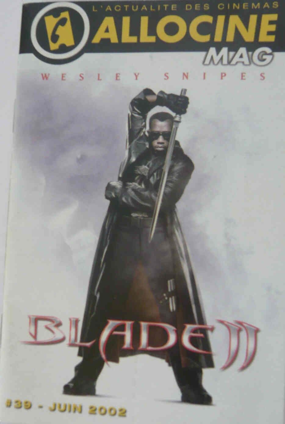 ALLOCINE magazine side cover Issue 39 June 2002