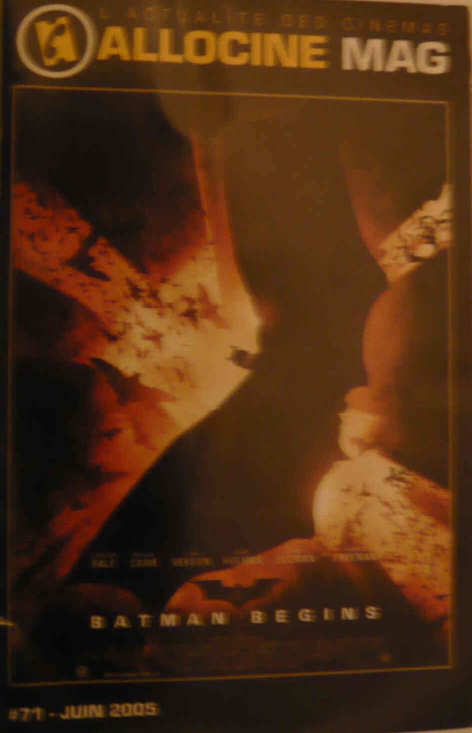 ALLOCINE magazine side cover Issue 71 June 2005