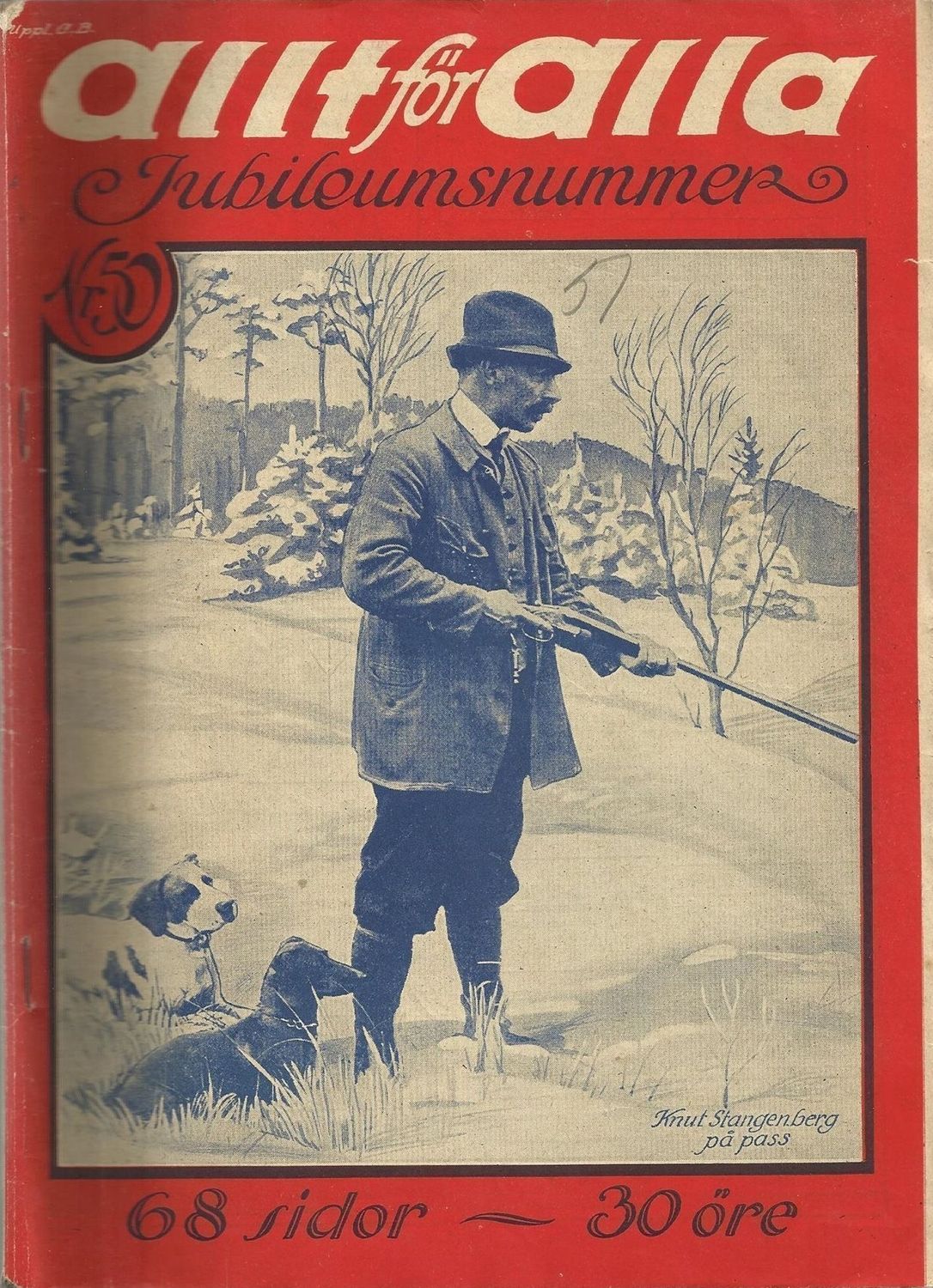 ALLT FOR ALLA magazine side cover Issue 5  December 1922