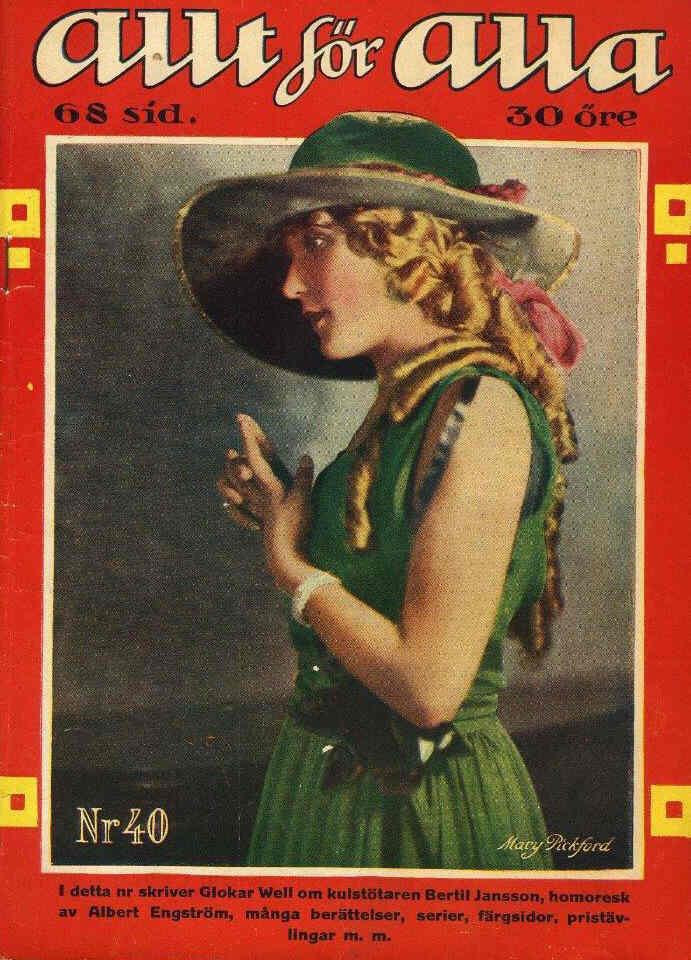 ALLT FOR ALLA magazine side cover Issue 40  1923