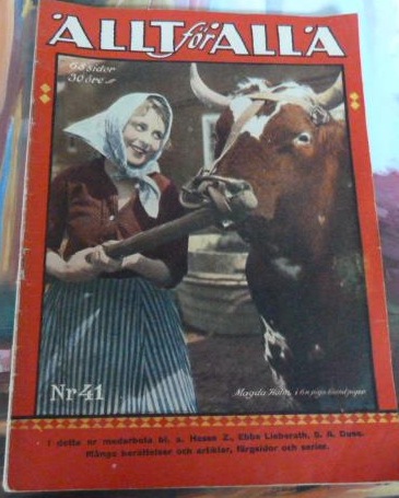 ALLT FOR ALLA magazine side cover Issue 41   1923