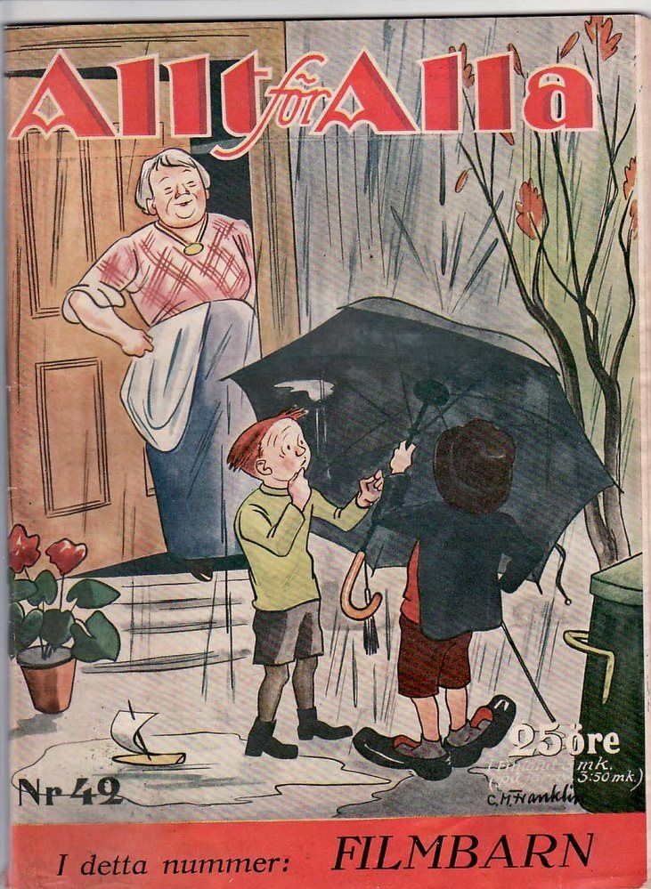 ALLT FOR ALLA magazine side cover Issue 42   1923