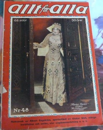 ALLT FOR ALLA magazine side cover Issue 48   1923
