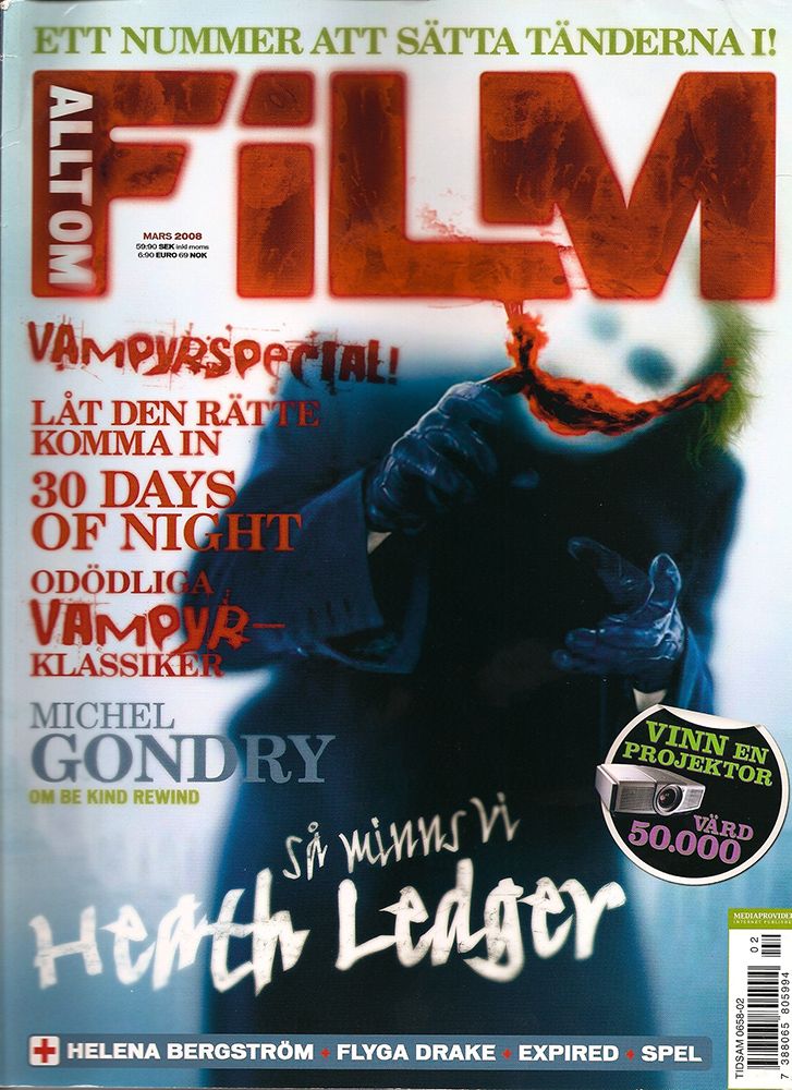 CINEMA (Se) magazine side cover  March 2008