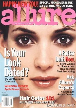 ALLURE USA magazine side cover  January 2000