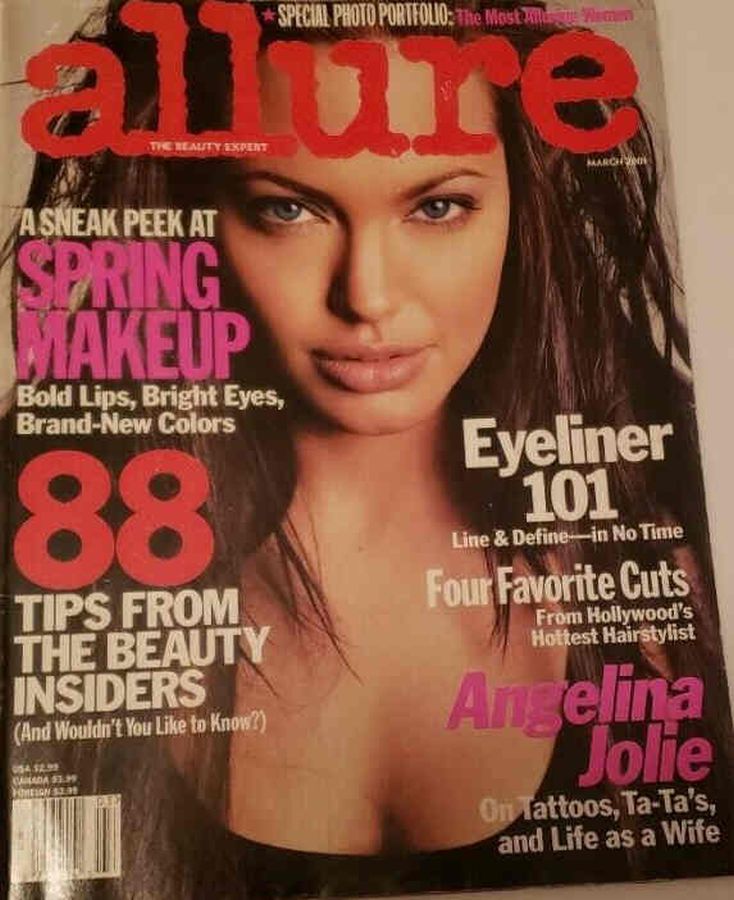 ALLURE USA magazine side cover  March 2001