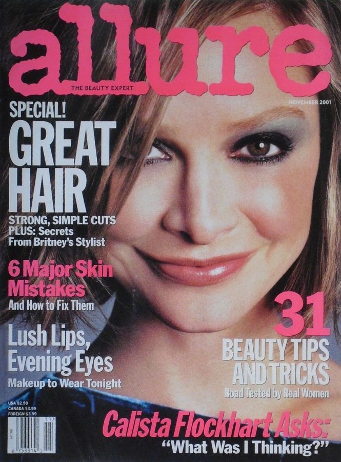 ALLURE USA magazine side cover  November 2001