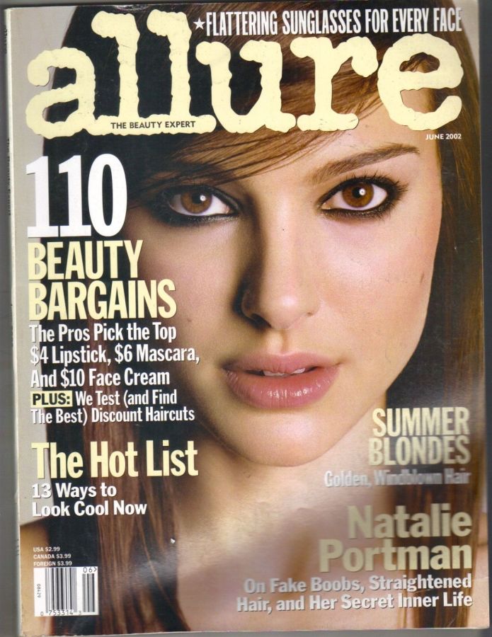 ALLURE USA magazine side cover  June 2002
