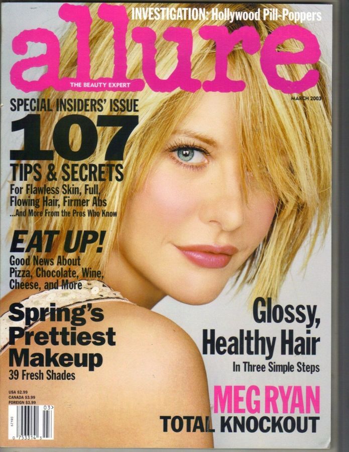 ALLURE USA magazine side cover  March 2003