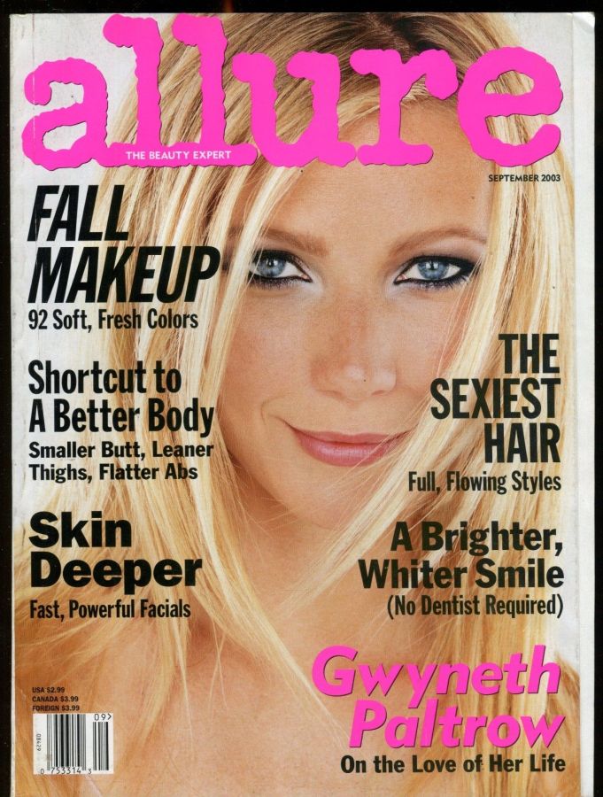 ALLURE USA magazine side cover  September 2003
