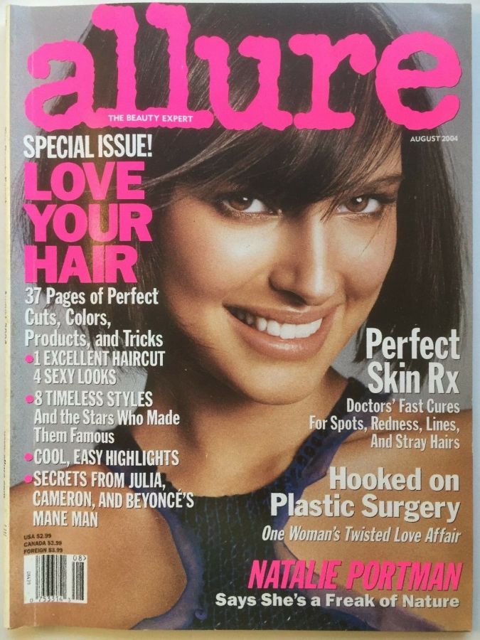 ALLURE USA magazine side cover  August 2004