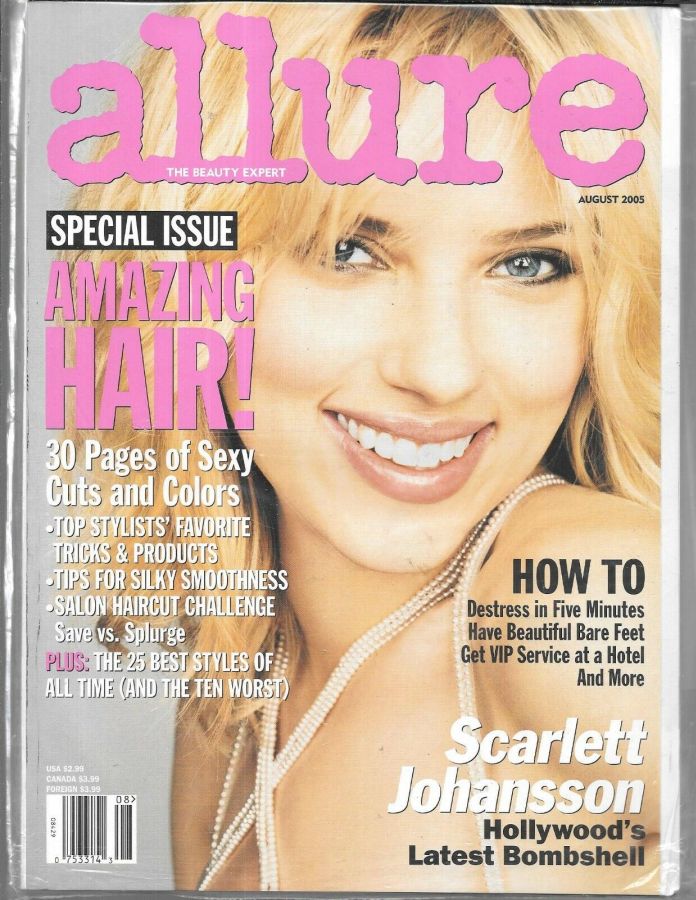 ALLURE USA magazine side cover  August 2005