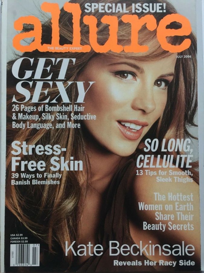 ALLURE USA magazine side cover  July 2006