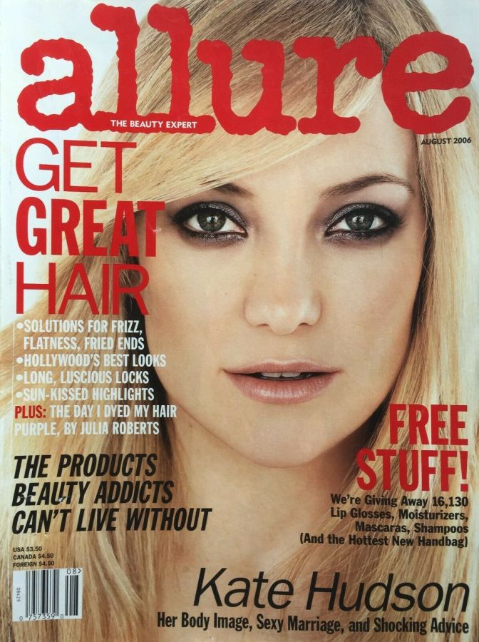 ALLURE USA magazine side cover  August 2006