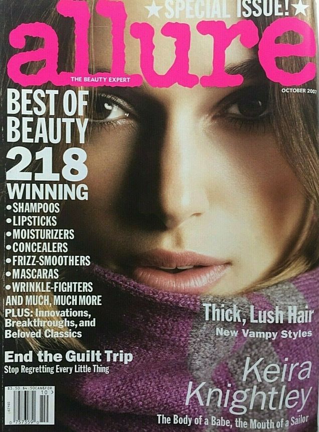 ALLURE USA magazine side cover  October 2007