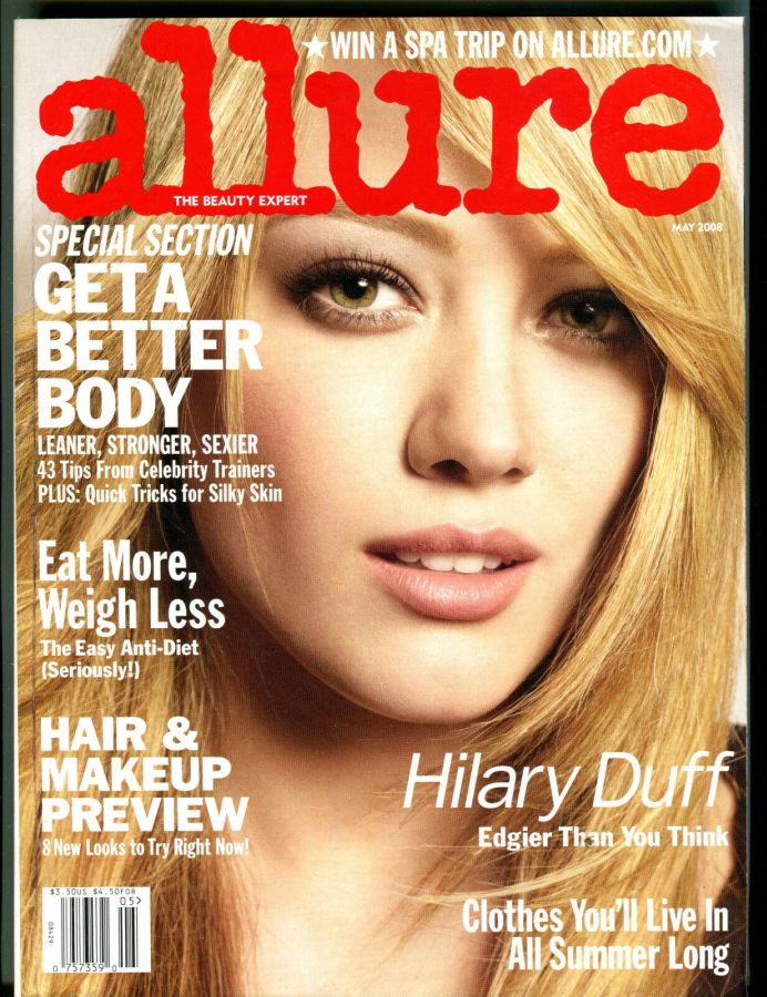 ALLURE USA magazine side cover  May 2008