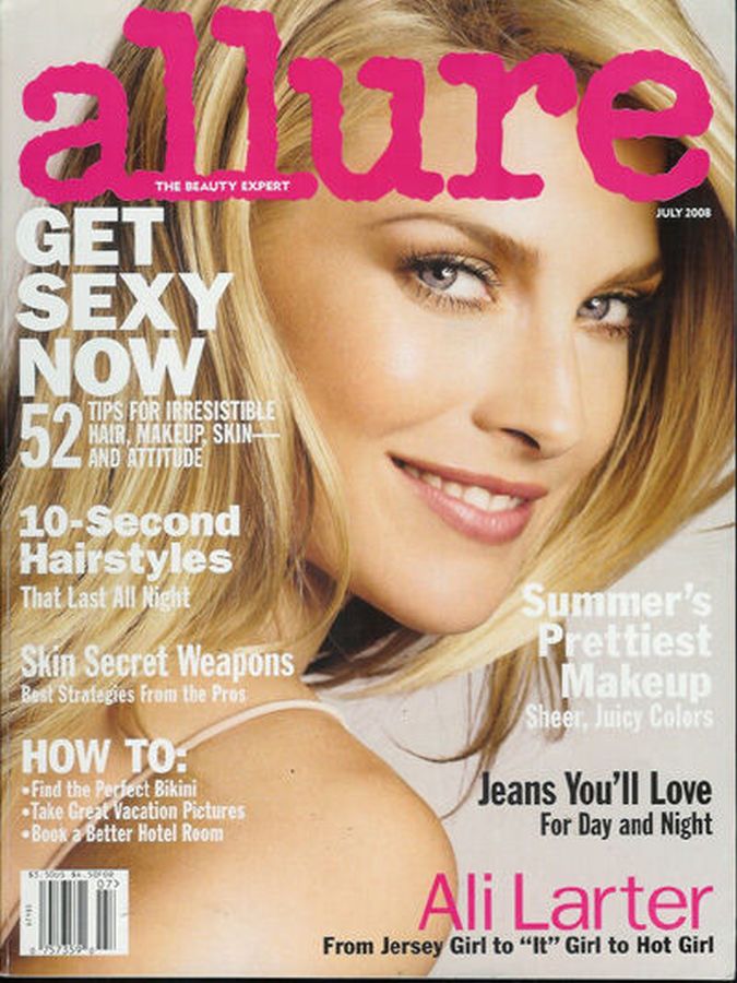 ALLURE USA magazine side cover  July 2008