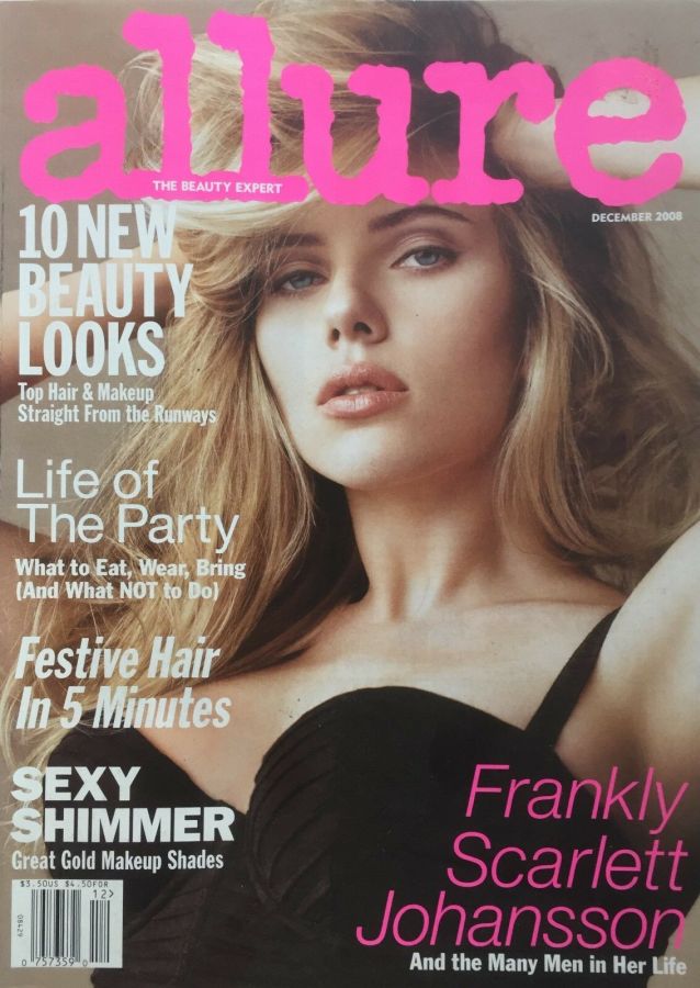 ALLURE USA magazine side cover  December 2008
