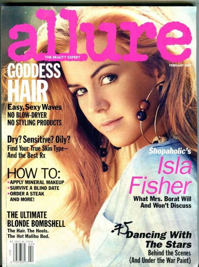 ALLURE USA magazine side cover  February 2009