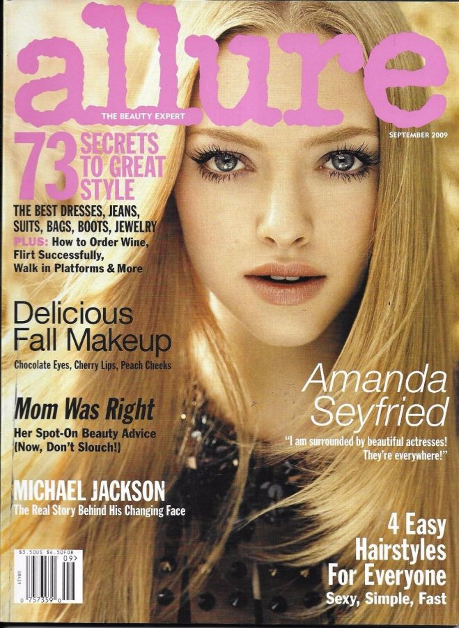 ALLURE USA magazine side cover  September 2009