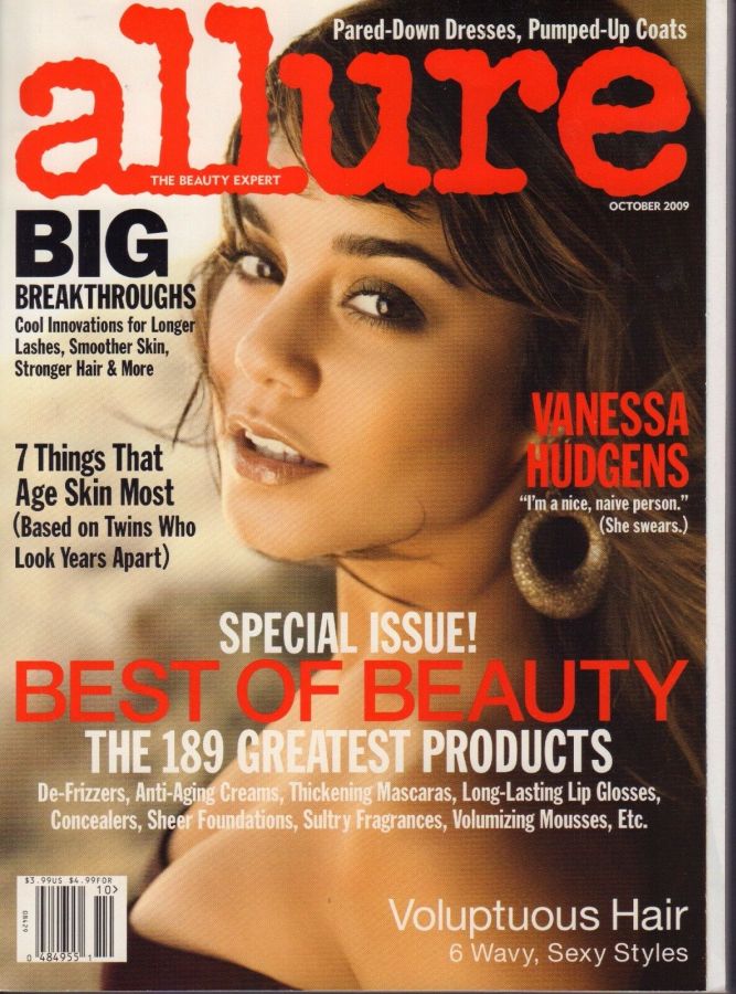 ALLURE USA magazine side cover  October 2009